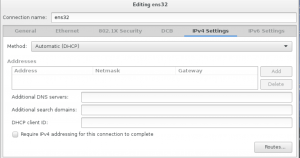 Configure manual IP