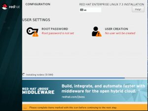 Create with root user password