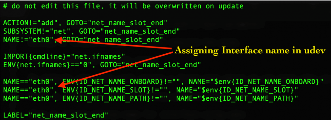 udev renamed network interface eth0 to eth 644