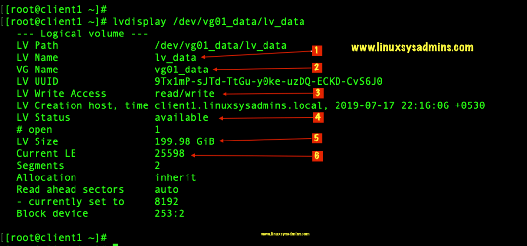 Восстановить logical volume linux