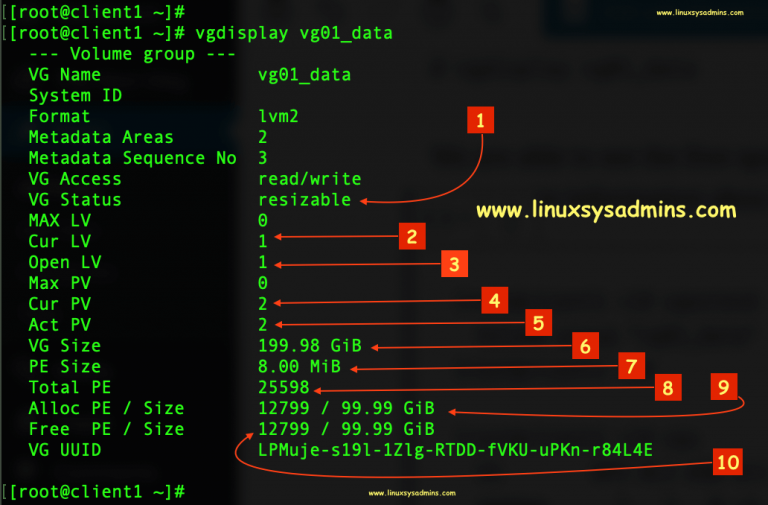 Восстановить logical volume linux